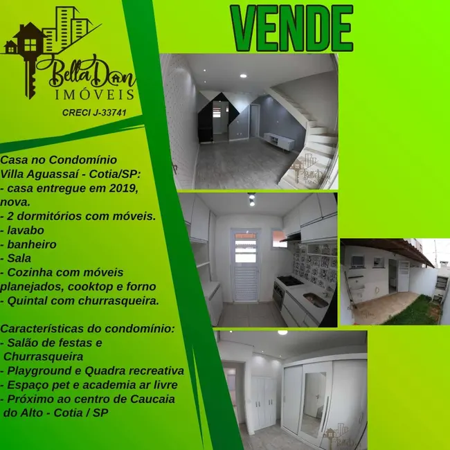 Foto 1 de Casa de Condomínio com 2 quartos à venda, 49m2 em Água Espraiada (Caucaia do Alto), Cotia - SP