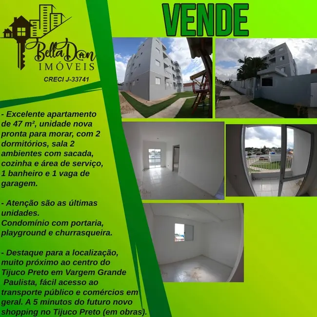 Foto 1 de Apartamento com 2 quartos à venda, 47m2 em Vargem Grande Paulista - SP