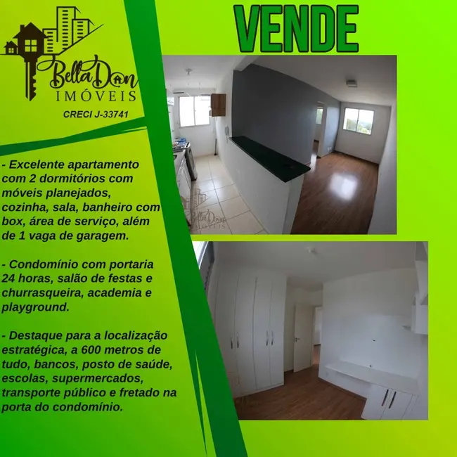 Foto 1 de Apartamento com 2 quartos à venda, 45m2 em Chácara Tropical (Caucaia do Alto), Cotia - SP