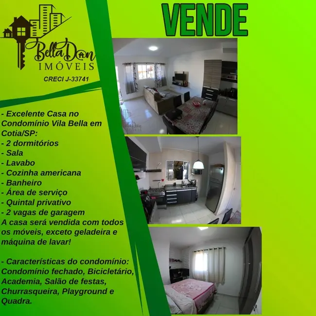 Foto 1 de Casa de Condomínio com 2 quartos à venda, 61m2 em Água Espraiada (Caucaia do Alto), Cotia - SP