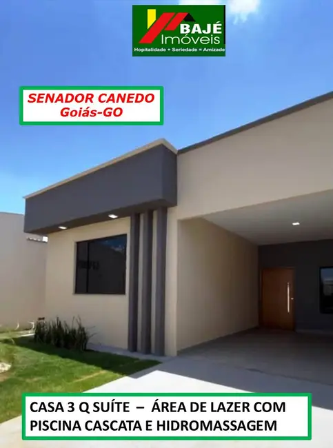 Foto 1 de Casa com 3 quartos à venda, 105m2 em Vila São Sebastião, Senador Canedo - GO