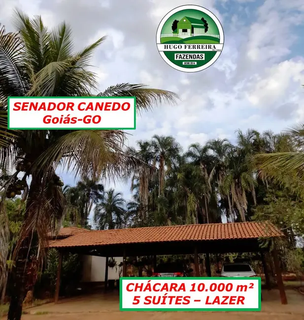 Foto 2 de Chácara com 5 quartos à venda, 350m2 em Residencial Solar das Oliveiras, Senador Canedo - GO