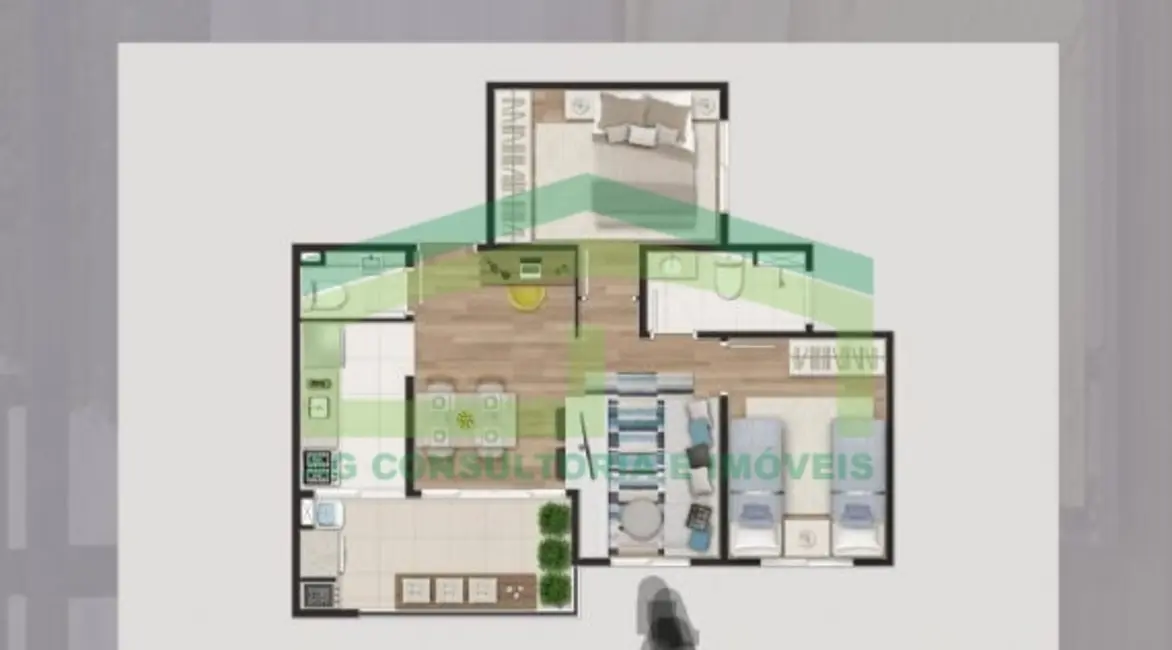 Apartamento com 3 quartos à venda, 56m2 em Jardim Roberto, Osasco - SP - imagem 9 Foto 9 de Apartamento com 3 quartos à venda, 56m2 em Jardim Roberto, Osasco - SP