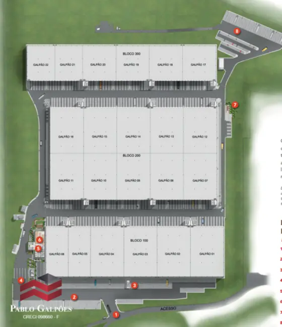 Foto 7 de Armazém / Galpão para alugar, 6069m2 em Empresarial dos Eucaliptos, Cajamar - SP