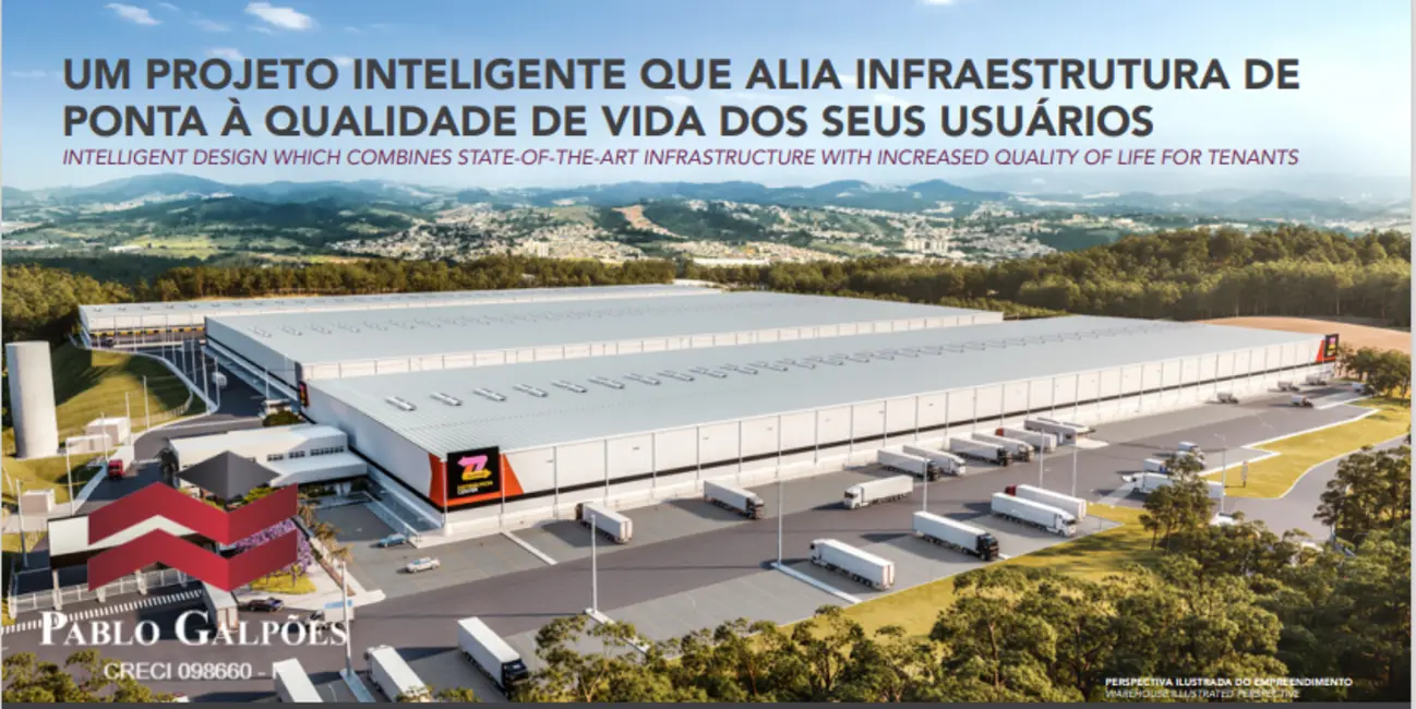 Foto 4 de Armazém / Galpão para alugar, 6069m2 em Empresarial dos Eucaliptos, Cajamar - SP