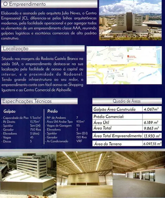 Sala Comercial para alugar, 6200m2 em Jardim dos Camargos, Barueri - SP - imagem 9 Foto 9 de Sala Comercial para alugar, 6200m2 em Jardim dos Camargos, Barueri - SP