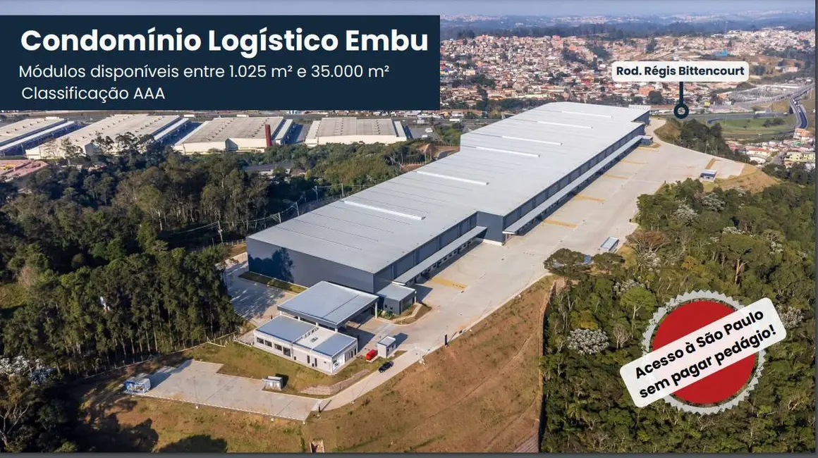 Foto 2 de Armazém / Galpão para alugar, 5709m2 em Maria Imaculada, Embu Das Artes - SP