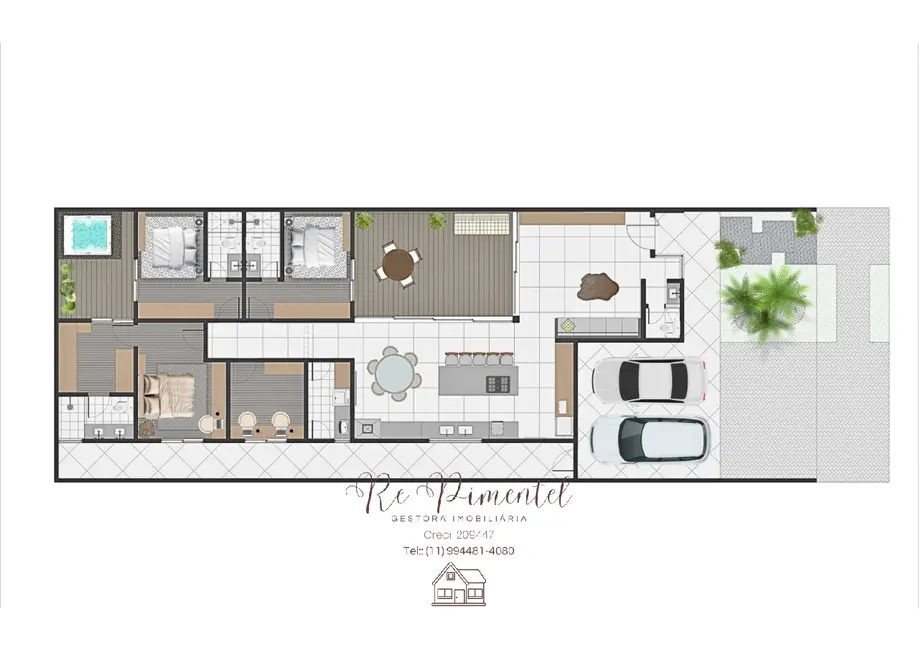 Foto 2 de Casa de Condomínio com 3 quartos à venda, 180m2 em Jardim Vila São Domingos, Sorocaba - SP