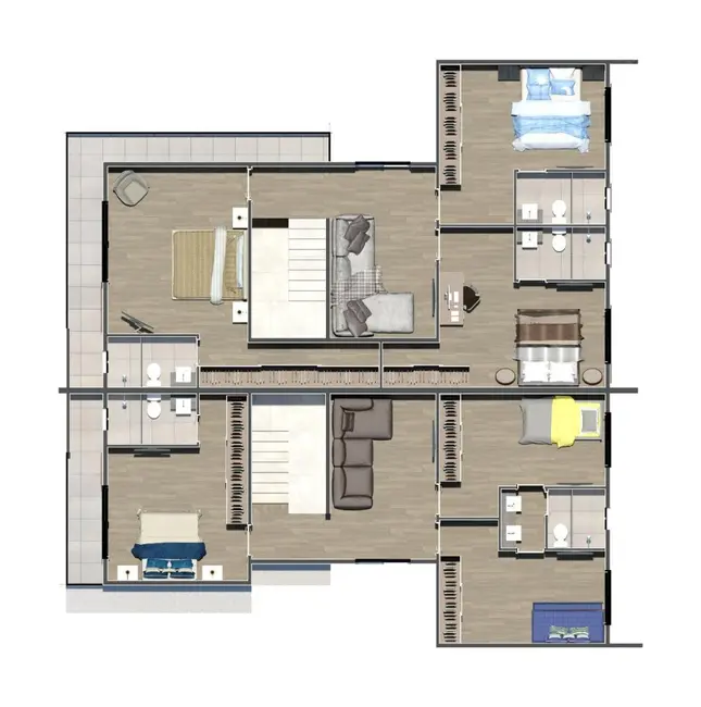 Sobrado com 3 quartos à venda, 270m2 em Costa e Silva, Joinville - SC - imagem 8 Foto 8 de Sobrado com 3 quartos à venda, 270m2 em Costa e Silva, Joinville - SC