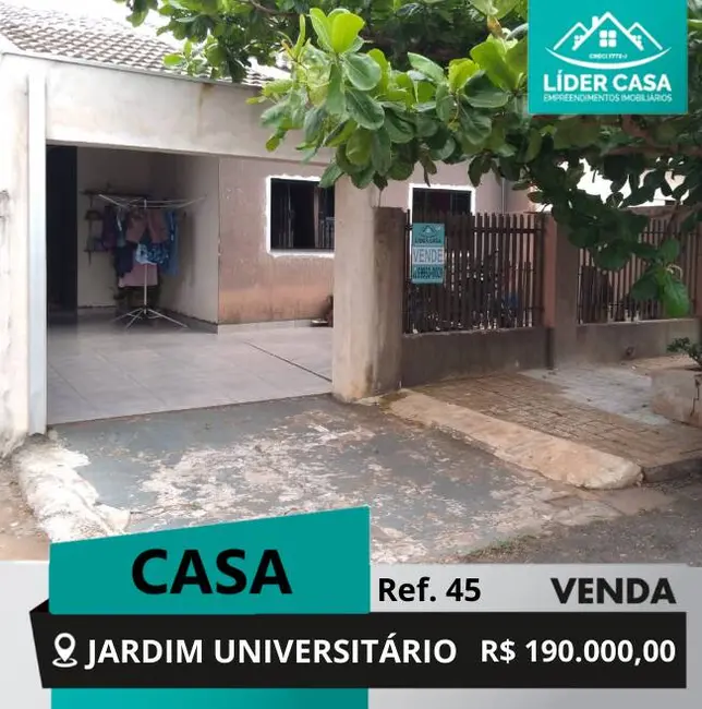 Foto 1 de Casa com 3 quartos à venda, 85m2 em Jardim Universitário, Arapongas - PR