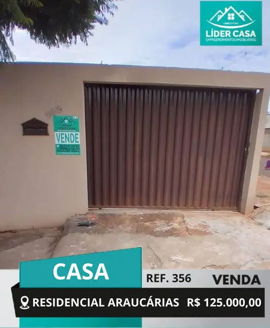 Foto 1 de Casa com 2 quartos à venda, 40m2 em Residencial Araucárias I, Arapongas - PR