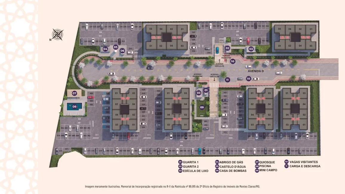 Foto 4 de Apartamento com 2 quartos à venda, 44m2 em Belvedere, Montes Claros - MG