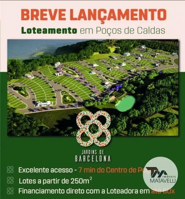 Foto 2 de Terreno / Lote à venda, 250m2 em Jardim Europa, Pocos De Caldas - MG