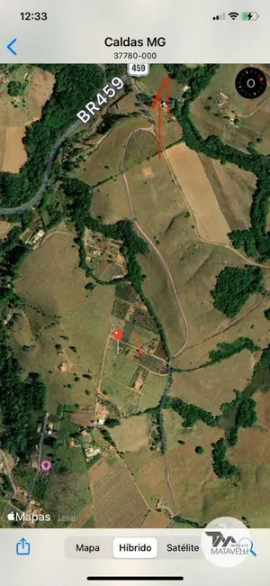 Foto 4 de Terreno / Lote à venda, 2200m2 em Zona Rural, Pocos De Caldas - MG