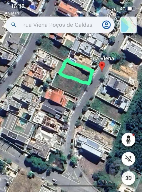 Terreno / Lote à venda, 420m2 em Jardim Europa, Pocos De Caldas - MG - imagem 3 Foto 3 de Terreno / Lote à venda, 420m2 em Jardim Europa, Pocos De Caldas - MG