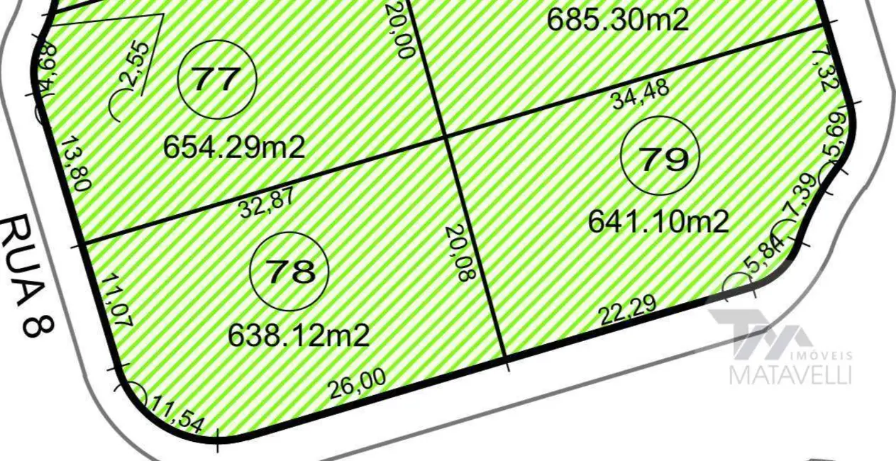 Foto 1 de Terreno / Lote à venda, 638m2 em Bortolan Sul, Pocos De Caldas - MG