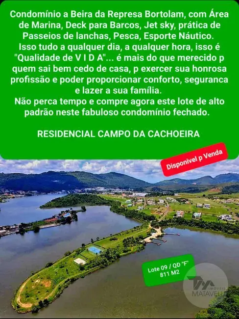 Foto 5 de Terreno / Lote à venda, 811m2 em Bortolan Norte I, Pocos De Caldas - MG