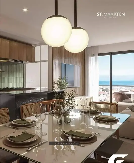 Foto 3 de Apartamento com 3 quartos à venda, 90m2 em Centro, Balneario Rincao - SC