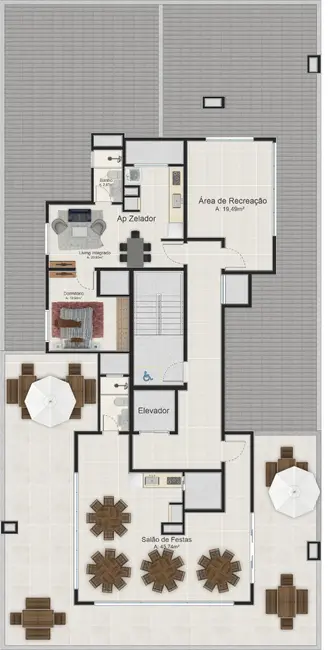 Apartamento com 2 quartos à venda, 44m2 em Centro, Tramandai - RS - imagem 6 Foto 6 de Apartamento com 2 quartos à venda, 44m2 em Centro, Tramandai - RS