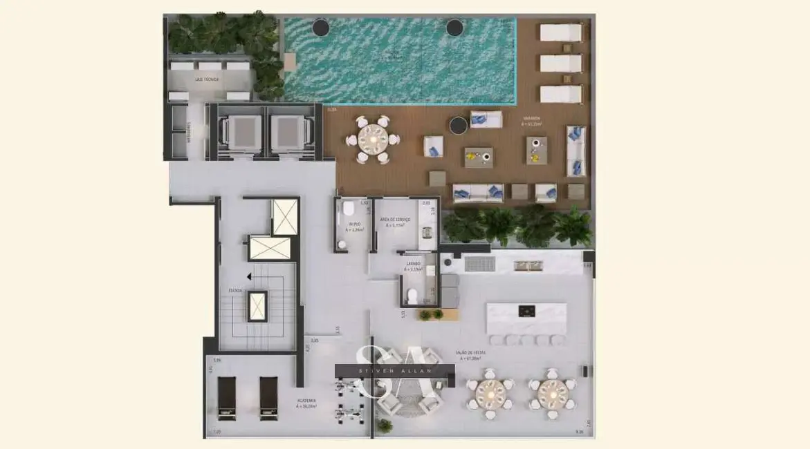 Foto 4 de Apartamento com 3 quartos à venda, 219m2 em Balneario Rincao - SC