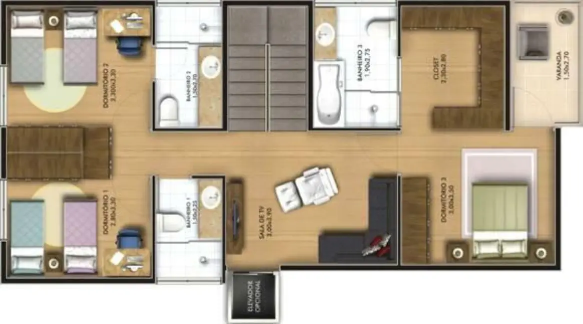 Foto 4 de Sobrado com 3 quartos à venda, 237m2 em Vila Oliveira, Mogi Das Cruzes - SP