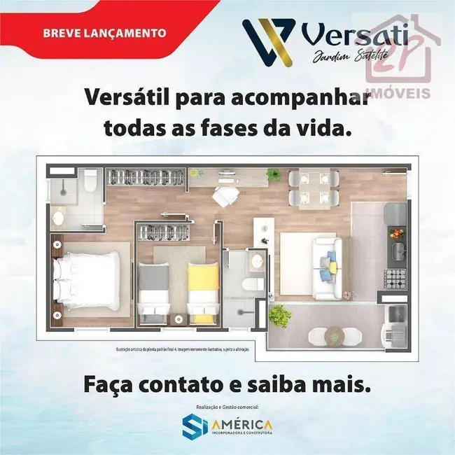 Apartamento com 2 quartos à venda, 53m2 em Sao Jose Dos Campos - SP - imagem 4 Foto 4 de Apartamento com 2 quartos à venda, 53m2 em Sao Jose Dos Campos - SP