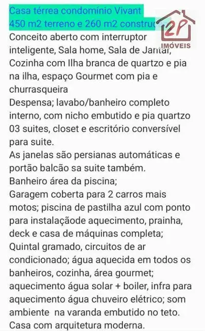 Casa de Condomínio com 3 quartos à venda, 450m2 em Sao Jose Dos Campos - SP - imagem 6 Foto 6 de Casa de Condomínio com 3 quartos à venda, 450m2 em Sao Jose Dos Campos - SP
