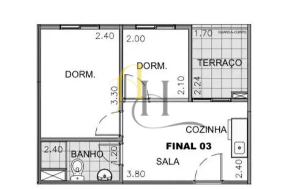 Apartamento com 1 quarto à venda, 32m2 em Água Branca, São Paulo - SP - imagem 8 Foto 8 de Apartamento com 1 quarto à venda, 32m2 em Água Branca, São Paulo - SP