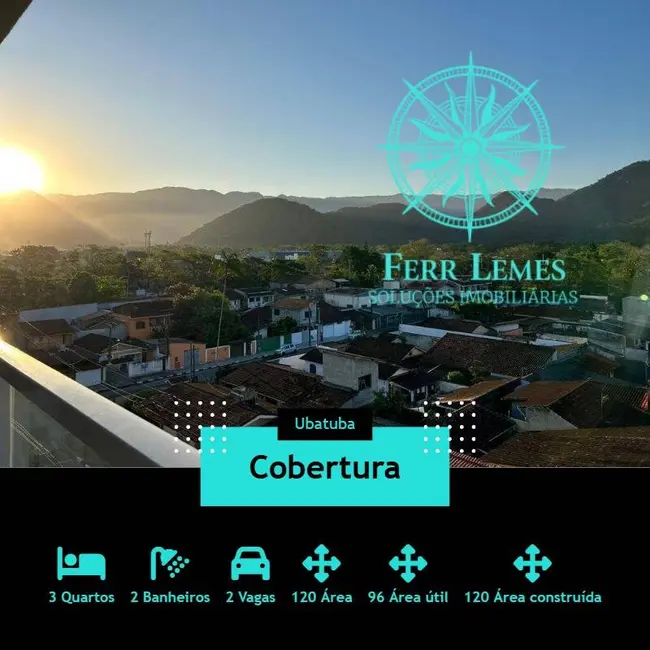 Foto 1 de Cobertura com 3 quartos à venda e para alugar, 96m2 em Silop, Ubatuba - SP