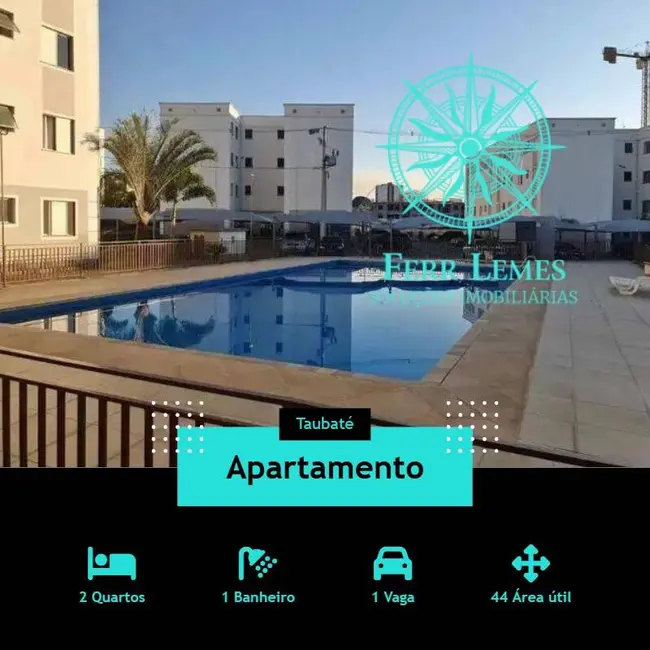 Foto 1 de Apartamento com 2 quartos à venda, 44m2 em Jardim Gurilândia, Taubate - SP