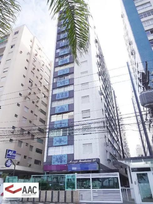 Foto 1 de Apartamento com 1 quarto para alugar, 40m2 em Gonzaga, Santos - SP