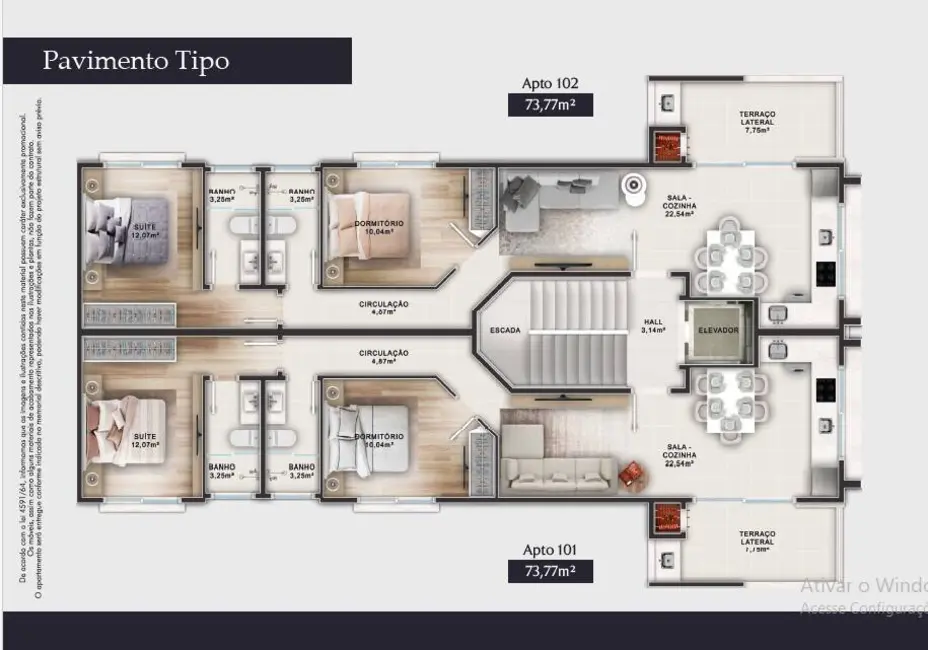 Apartamento à venda em Bombinhas - SC - imagem 3 Foto 3 de Apartamento à venda em Bombinhas - SC
