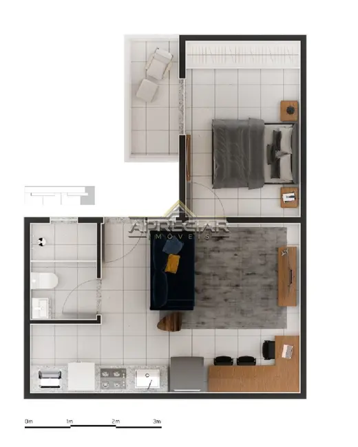 Apartamento com 2 quartos à venda, 42m2 em Burgo Paulista, São Paulo - SP - imagem 7 Foto 7 de Apartamento com 2 quartos à venda, 42m2 em Burgo Paulista, São Paulo - SP
